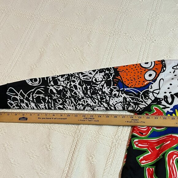 90s Ron Bass 'What You Fighting For?' youth sweater size L - Picture 3 of 8